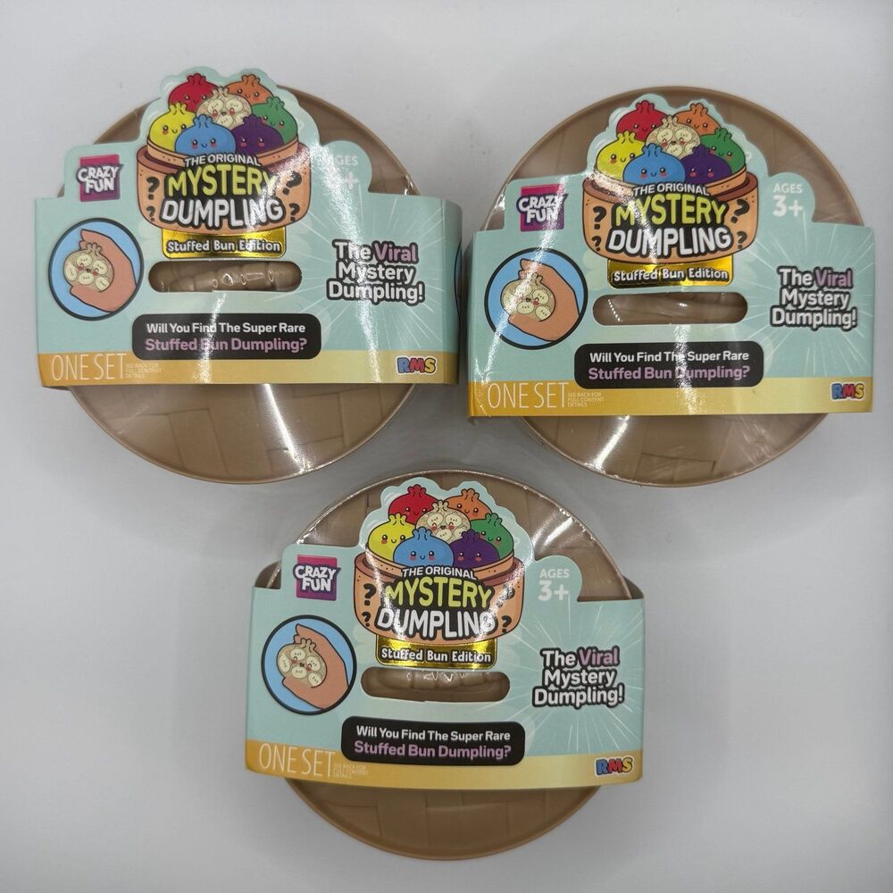 [3 PC] RMS - The Original Mystery Dumpling: Stuffed Bun Edition NEW